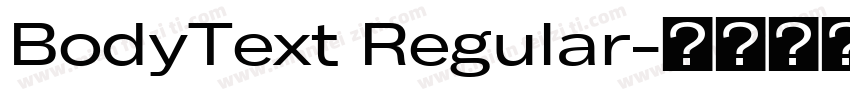 BodyText Regular字体转换